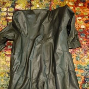 Women leather coat